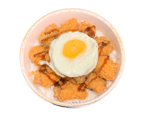 Donduri tempura saumon avec œuf