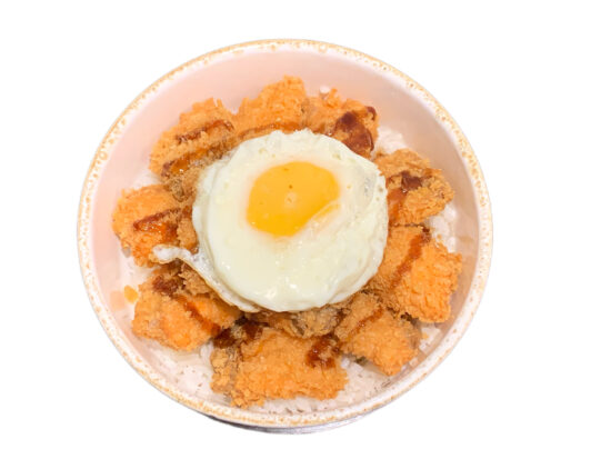 Donduri tempura saumon avec œuf